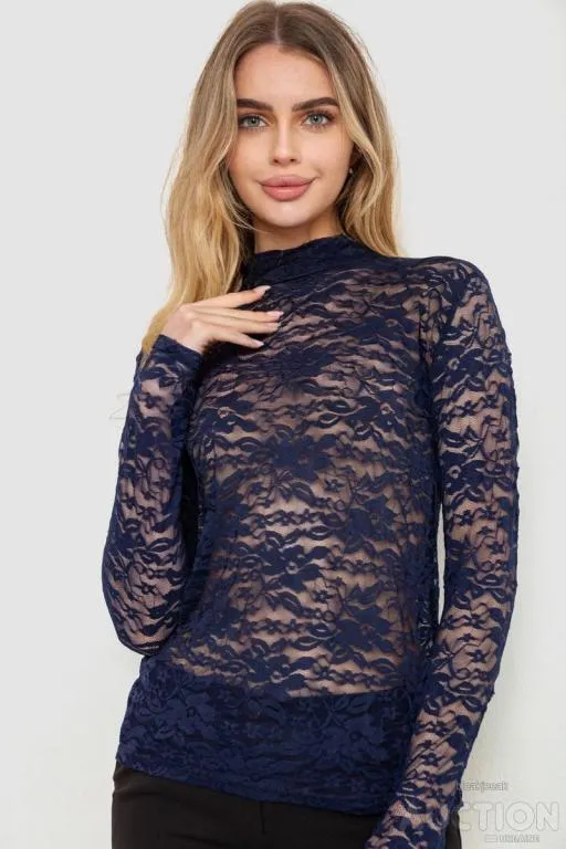Гольф женский нарядный, цвет темно-синий, 186R306 Ціна