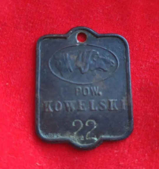 Купити Антикварный собачий Жетон 1930-х годов довоенная Польша bd354.