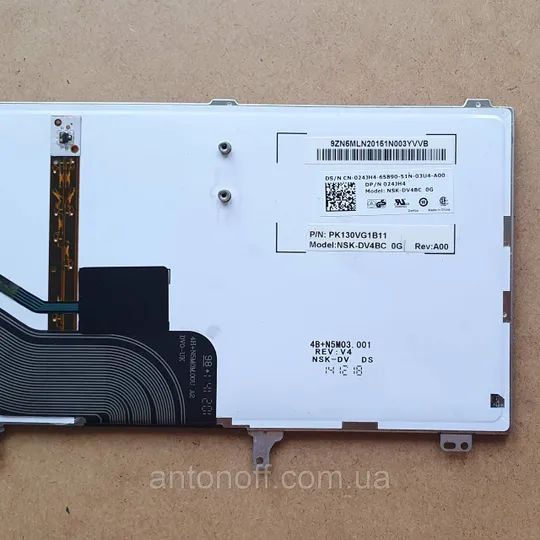 Клавіатура Dell Latitude E6440 / NSK-DV4BC PK130VG1B11 для ноутбука оригінал з розборки З аукціону