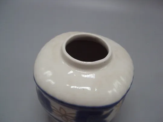 Чайница фарфор Полонне зхк баночка емкость для чая узор цветы высота 10,7 см №16030 Характеристики