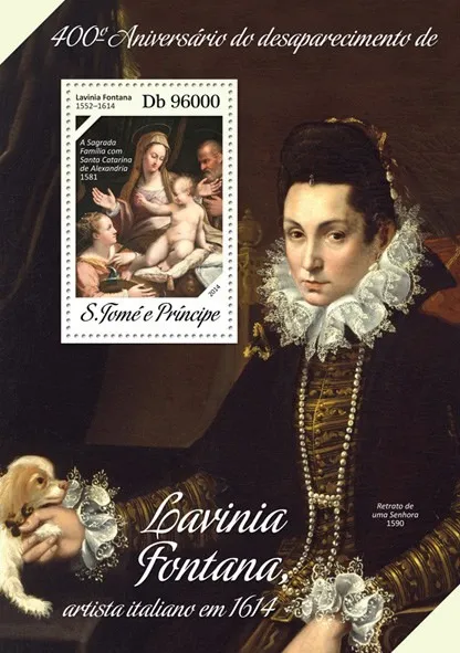 Сан Томе и Принсипи-Живопись - Лавиния Фонтана -2014. Чистый полный красивый комплект. MNH. Ціна