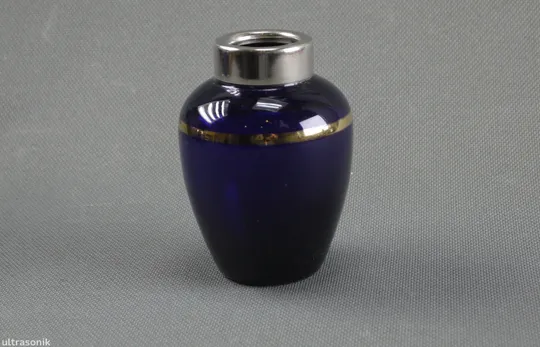 Кобальтова синя банка чайниця старе радянське кольорове скло Вживане Ціна