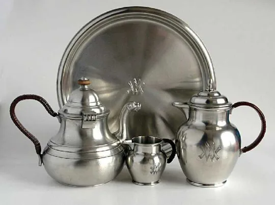 Чайно-кавовий сервіз олово посріблення Німеччина Продаж