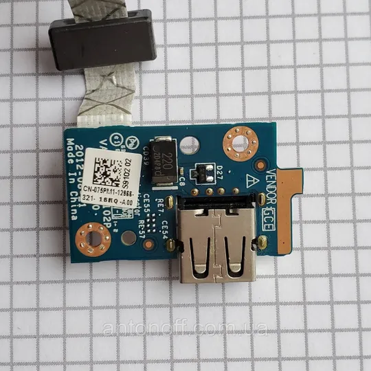 USB плата Dell 15R-5521 / LS-9102P зі шлейфом для ноутбука оригінал з розборки З аукціону