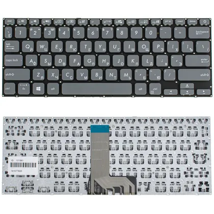 фото, Клавиатура для ноутбука ASUS (X409 series) rus, gray, без фрейма