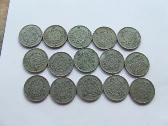 Серебро кроны Шведские 15 шт вес 104 грамм. 1946 -66 гг. Ціна