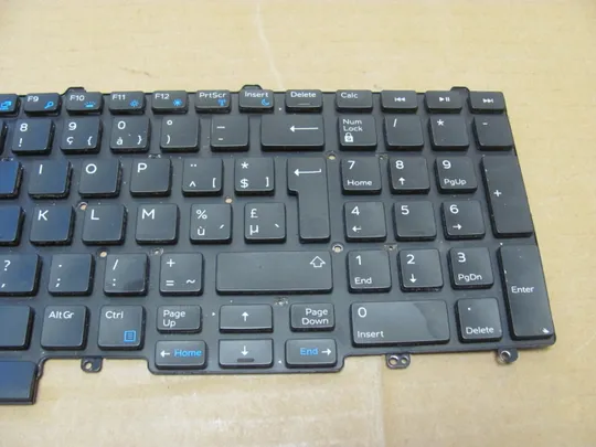 номер1000-4 клавіатура робоча з підсвіткою 04WM2N  для Dell Precision 7510 7520 P53F 7710 7720 Latitude E5550, E5570, E5580, Precision 3510,3520,3530,7510,7520, 7710,7720 оригінал З аукціону