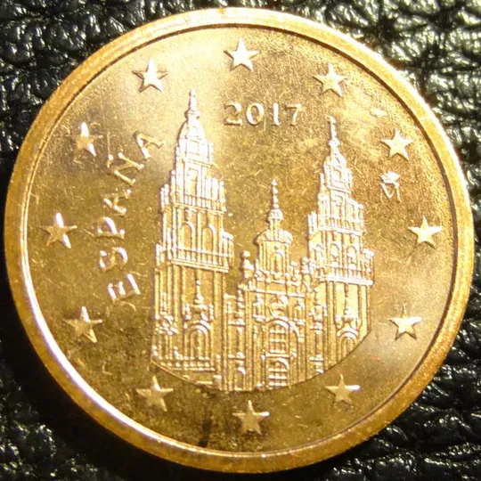 2 євроценти 2017 Іспанія UNC Ціна