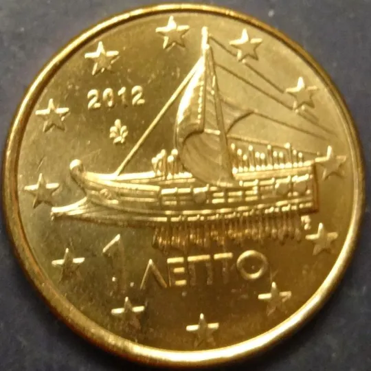 1 євроцент Греція 2012 UNС Ціна