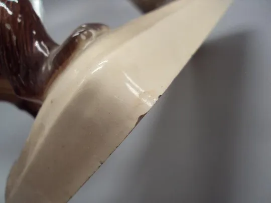 Купити Фигура фарфор Германия Hertwig with co медведи на дереве медвежата на бревне размер 36,3х35,8 см №61