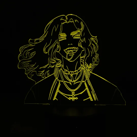 Акриловий світильник-нічник Кейсуке Бадзі (Keisuke Baji) жовтий tty-n000567 Ціна