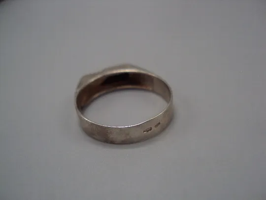 Кольцо прямоугольник печатка печать серебро 925 проба Украина вес 3,22 г 20-20,5 размер №15443 Продаж