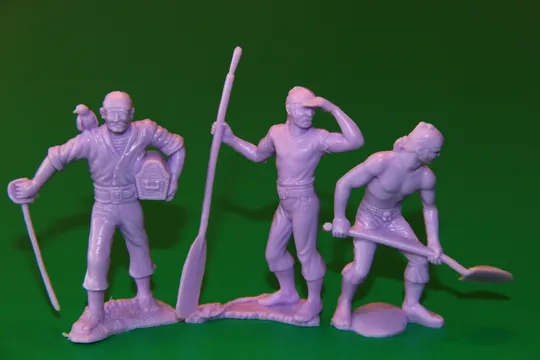 Купити ПІРАТИ пираты MARX 60мм  зроблено в США 5 штук