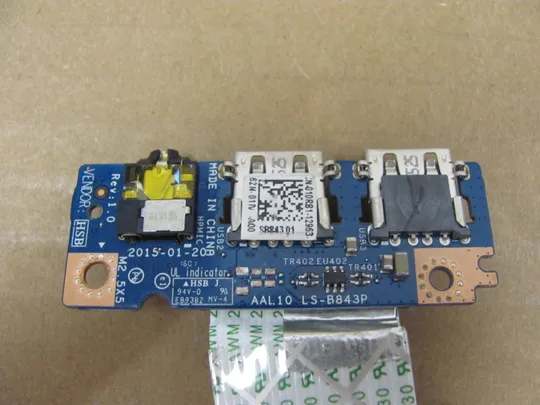 771-26 плата AUDIO USB NBX0001QS00 01Y6H4 LS-B843P для  DELL Inspiron 17 5755 5758 5759 оригінал Де купити
