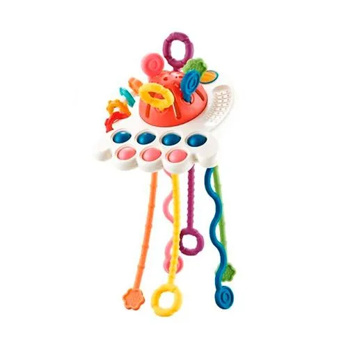 Купити Погремушка прорезыватель Монтессори игрушка для детей 4в1, Осьминог
