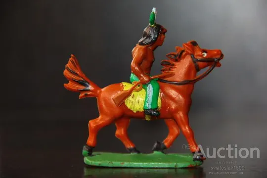 индеец ГДР №097 ЖЕЛЕЗНАЯ РАКУШКА на коне №311 Фрихольд Фишер ОРИГИНАЛЬНОЕ Ружье!! Продаж