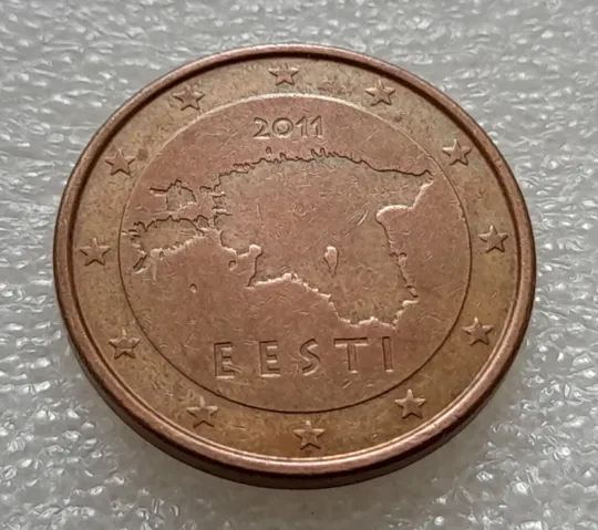 (8091 ря) 5 євроцентів 2011 Естонія (5 евроцентов 2011 Эстония) Ціна