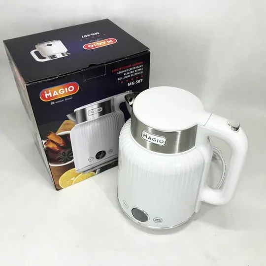 Электрочайник Magio MG-507, Хороший электрический чайник, Чайник електро, Бесшумный чайник Інтернет-аукціон