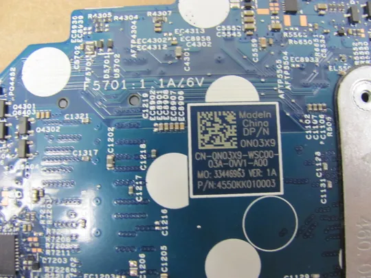 822-38 материнська плата  0N03X9 SRGKL i5-1035G1 для DELL Inspiron 15 5501 5502 5504 5505 5508 5509 оригінал На торгах