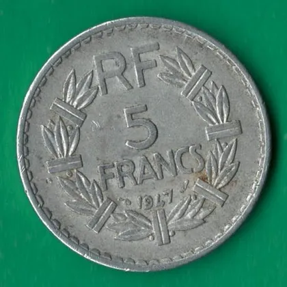 фото, 5 франків 1947 року Франція [МШ]