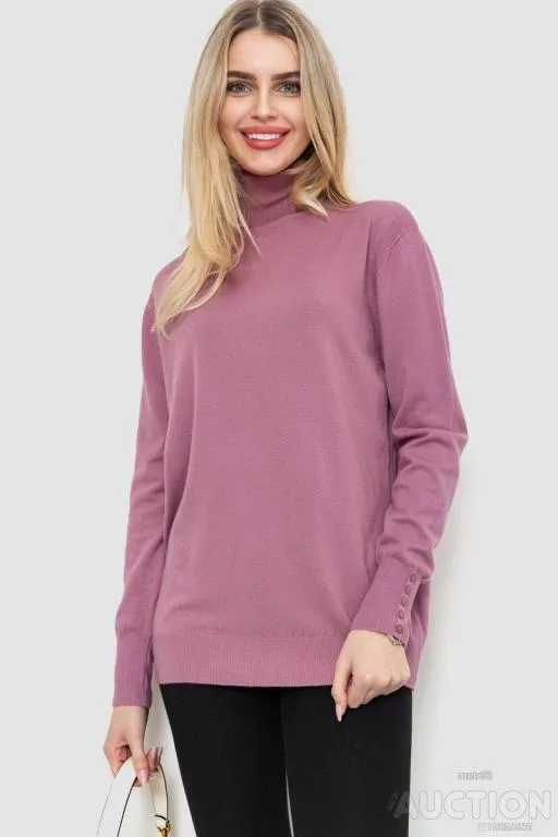 Гольф женский однотонный базовый, цвет пудровый, 214R809 Ціна