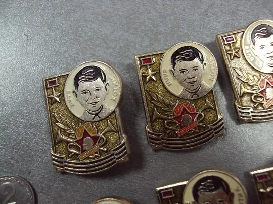 Купити знак личность пионер герой валя котик лот 9 шт №10400