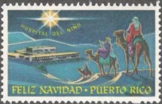 Пуэрто-Рико одна из самых маленьких стран Центральной Америки. РЕДКАЯ СТРАНА. РЕЛИГИЯ. МАРКА С КЛЕЕМ.  СОСТОЯНИЕ ИДЕАЛЬНОЕ. Ціна