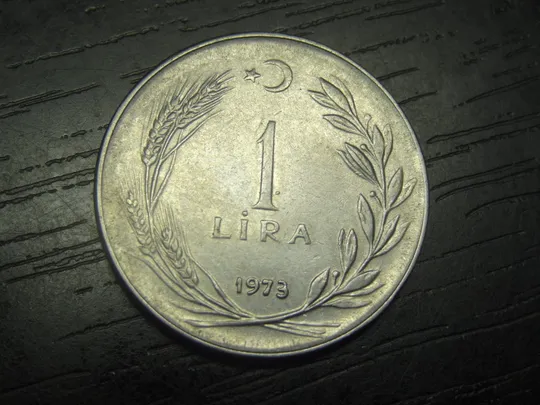 1 ліра 1973 Туреччина Ціна