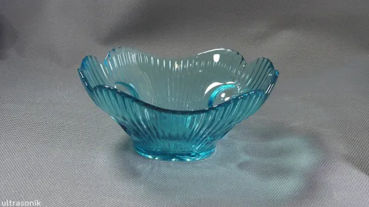 Купити Цукерниця ваза стара бірюзове кольорове радянське скло Вживане