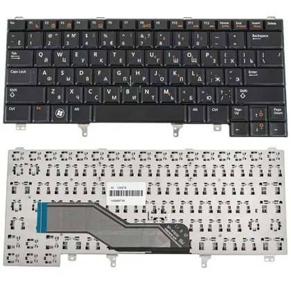 фото, Клавіатура для ноутбука DELL (Latitude: E5420, E6320, E6330, E6430) rus, black, без джойстика (без платки)