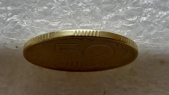 (4804) 50 копійок 1994 1.1АЕк поворот (порушення соосності) (50 копеек 1994 1.1АЕк брак сдвиг) Де купити