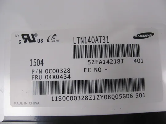 МР14-11 матриця 04X0434 LTN140AT31 401  14.0"  WXGA/HD Ready eDP 30 pin LCM , a-Si TFT-LCD Продаж