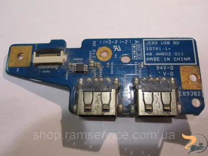 фото, USB разъемы для ноутбука Acer Aspire 5560 * 48.4M602.011 б / у