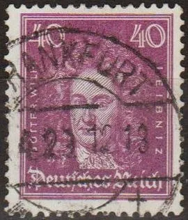 фото, 1926 - Німеччина - Відомі німці - Лейбниц 40 Mi.395