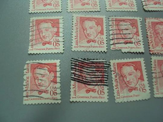 Купити марки США 1986 стандарт великие люди Луис Марин Первый губернатор Пуэрто Рико лот 13 шт гаш №2486