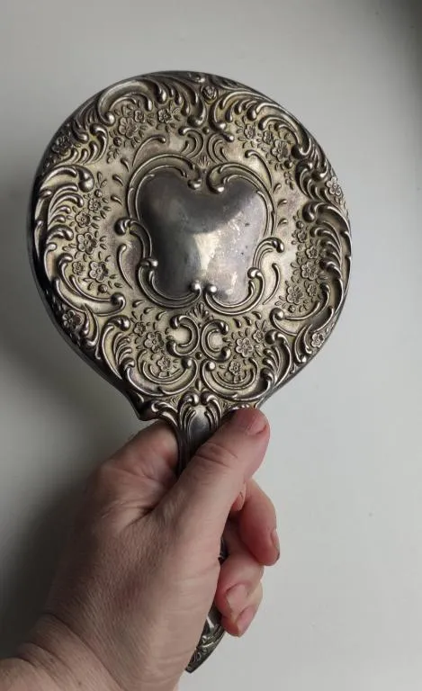 Большое антикварное ручное зеркало 1910-1920-е годы Mr582 Інтернет-аукціон