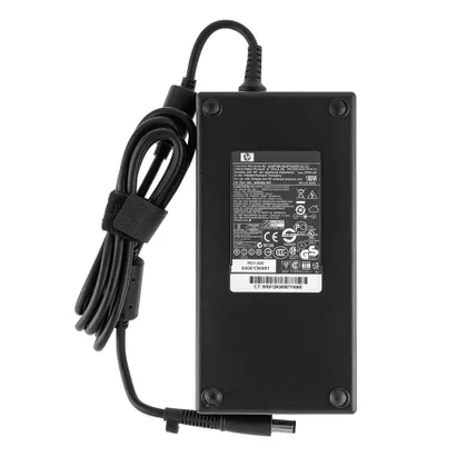 фото, Оригінальний блок живлення для ноутбука HP 19V, 9.5A, 180W, 7.4*5.0-PIN, black (397804-001) (без десктопного мережевого кабеля !)