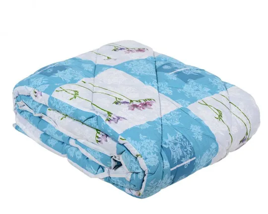 Одеяло закрытое овечья шерсть (Бязь) Двуспальное Евро 200х220 55116 Недорого