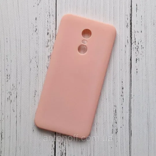 Чохол Xiaomi Redmi 5 Plus для телефону силіконовий Рожевий Ціна