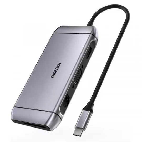Концентратор Choetech HUB-M15 9 in 1 USB-C Multiport Adapter Ціна