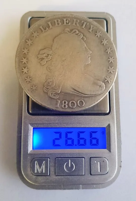 1 долар 1800, драпований бюст США (можливо репліка обігового часу) Інтернет-аукціон