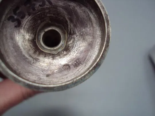 Рюмка стопка серебро 84 проба ПІ или III вес 35,81 г высота 9,1 см, диаметр 2,6 см №14318 Інтернет-аукціон