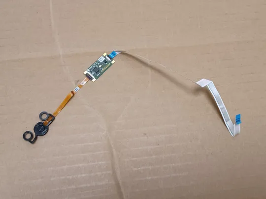 номер1057-7 кнопка вкл сканер відбитку 03YV28 0KT0T4 NBX00029U00 для Dell Gamebox G3 3579 3779  Сенсор відбитків пальців Сканер безпеки Датчик аутентифікації Плата сканер відбитку fingerprint scanner  оригінал З аукціону