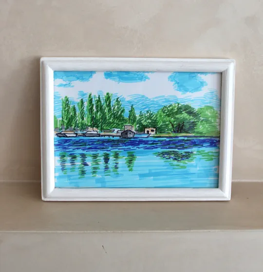 Картина &quot;Вид на яхт-клуб&quot; Ціна