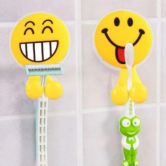 Купити Настенный держатель для зубной щетки Смайлик 5 см