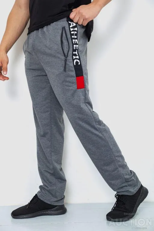 Спорт штаны мужские, цвет серый, 244R41125 З аукціону