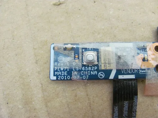 348-17 ПЛАТА КНОПКИ ВКЛ LS-6582P для PACKARD BELL P5WS6 Acer Aspire 5733, 5733Z, 5742, 5742Z PEW71 оригінал Продаж