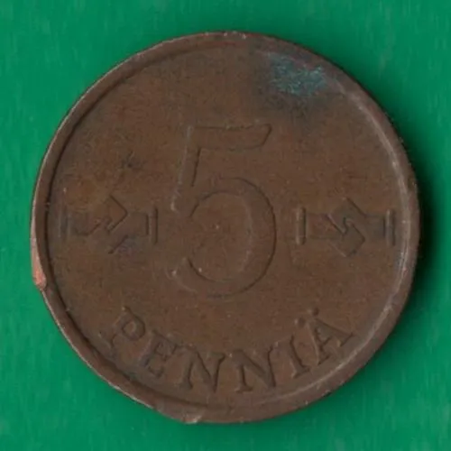 5 пенні 1963 року Фінляндія [М] Ціна