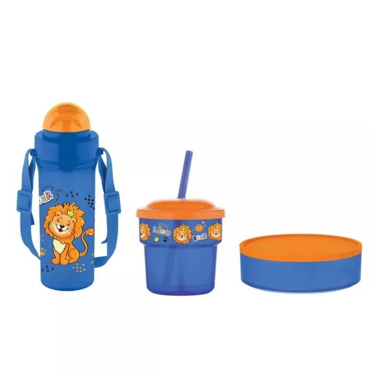 Набор для ланча детский Gustо Kai GT-G-712008-blue 3 предмета синий Ціна