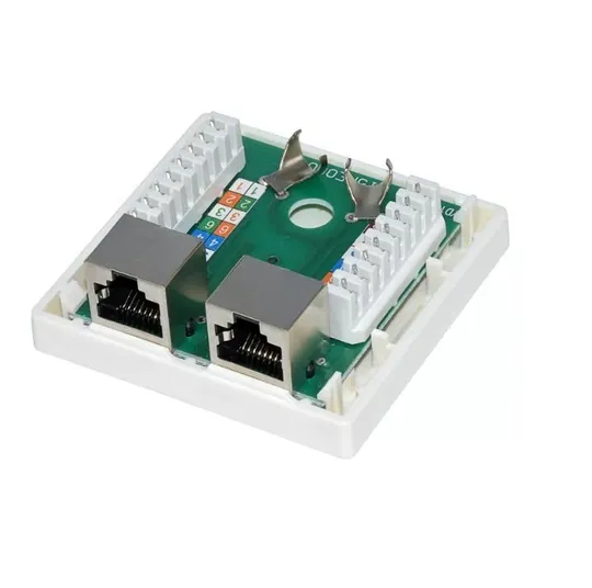 Купити Розетка мережева RJ45 STP6 2x2 (розетка) Goobay (75.07.7635) зовнішня LSA ToolFree AWG22-24